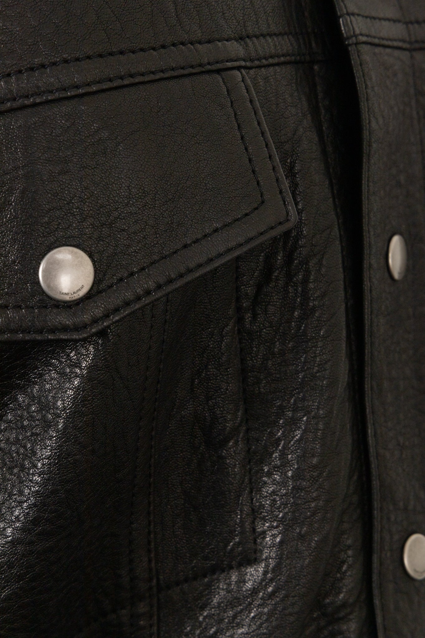 SAINT LAURENT 2024 Jacket Shearling Leather Black