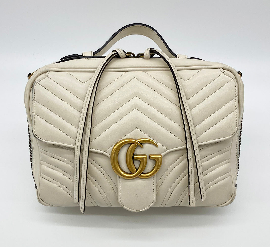 Gucci GG Marmont Leather Quilted Crossbody Style 1