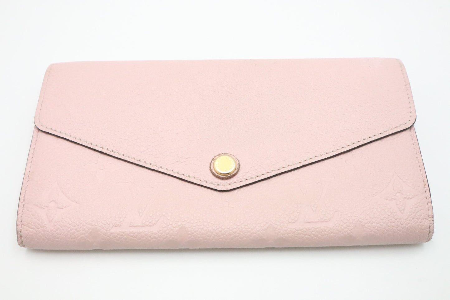 Louis Vuitton Sarah Wallet in Pink Empreinte Leather