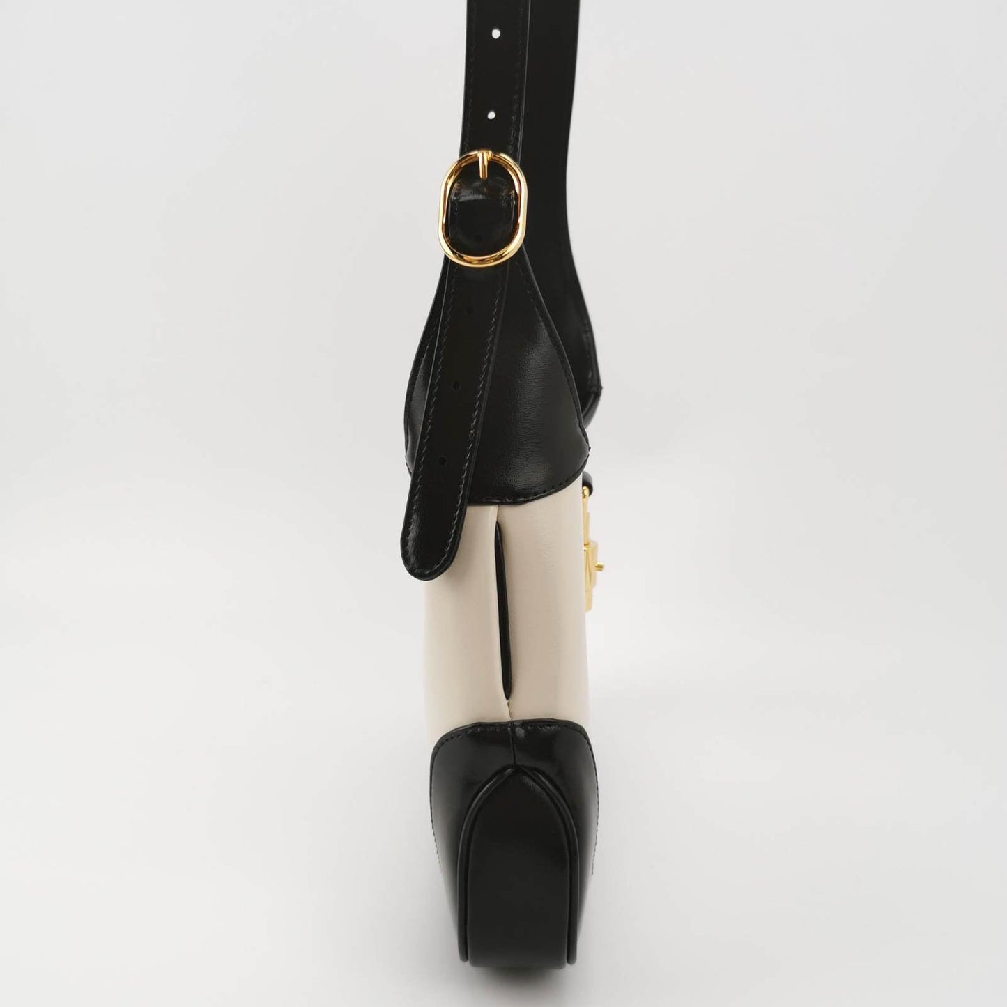 Gucci Jackie 1961 Black & White Leather Bag Small
