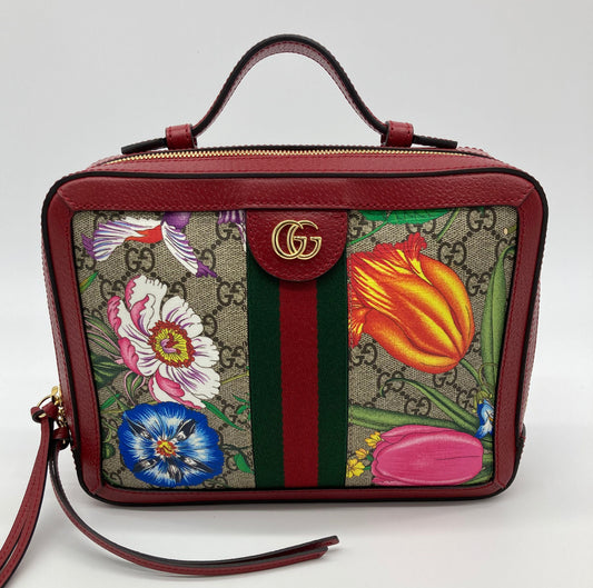 Gucci Ophidia Leather Canvas Crossbody Style 1