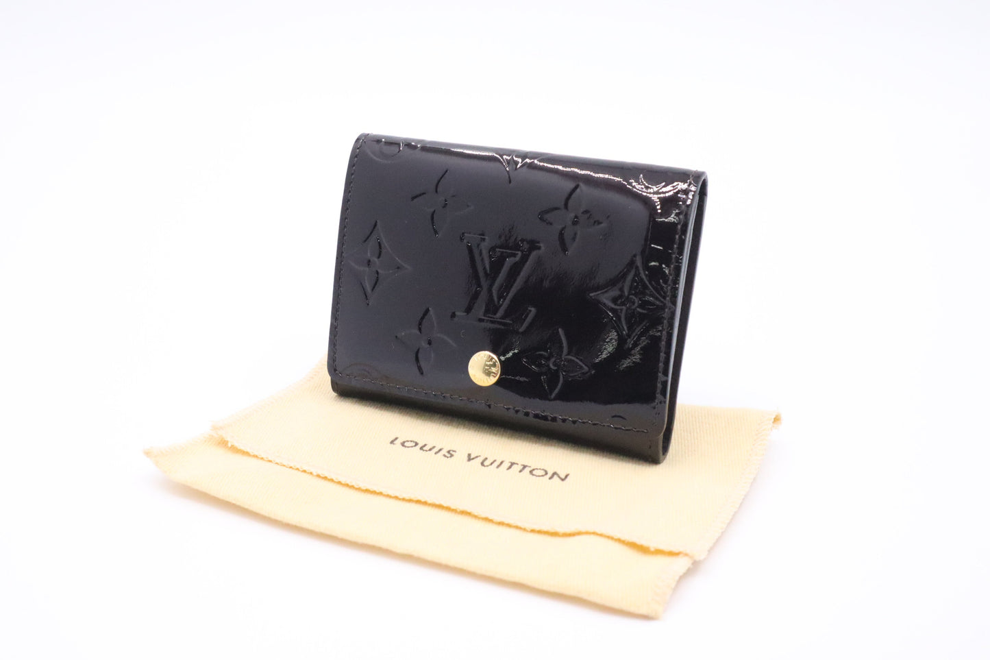 Louis Vuitton Card Case in Purple Vernis Leather