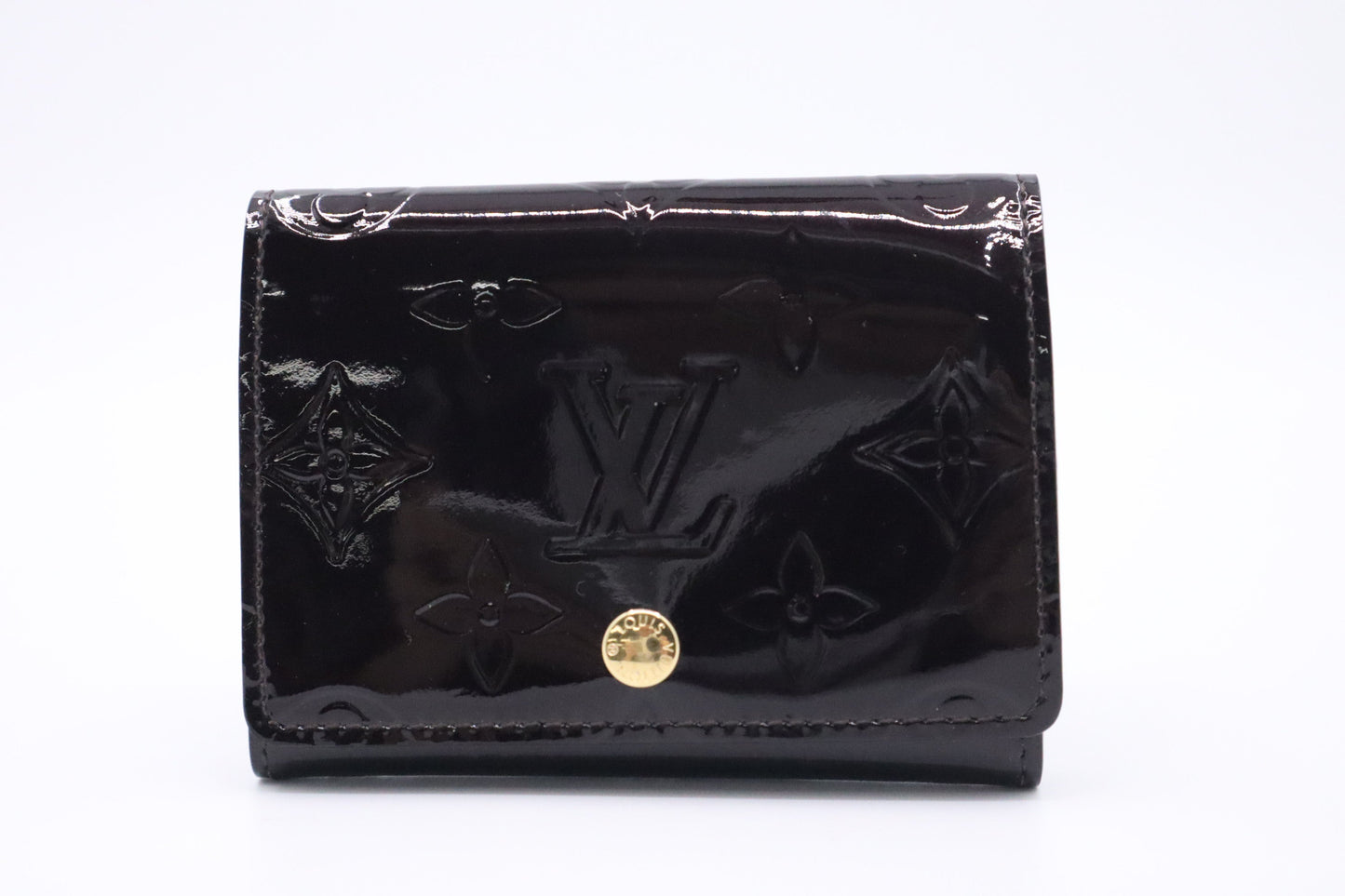 Louis Vuitton Card Case in Purple Vernis Leather