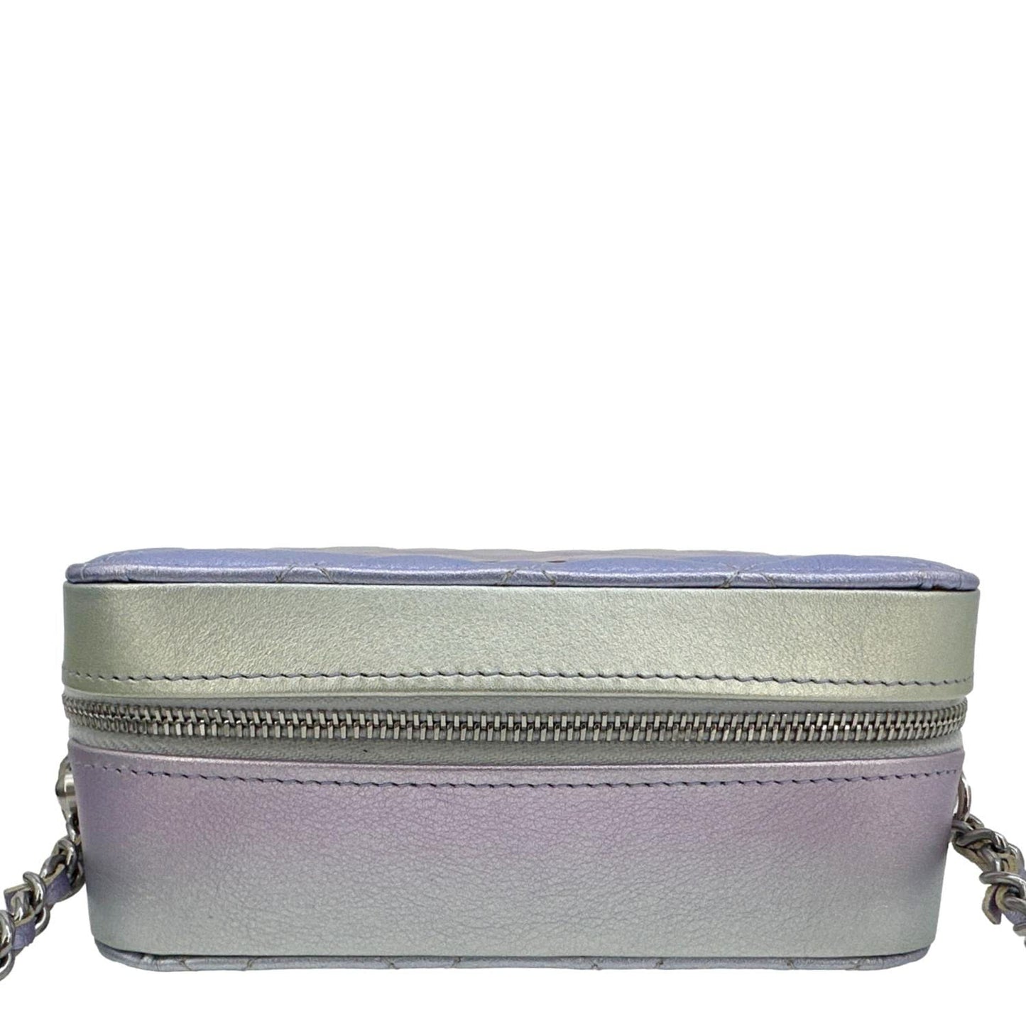 CHANEL Quilted Calfskin Gradient Metallic Leather Camera Bag Multicolor
