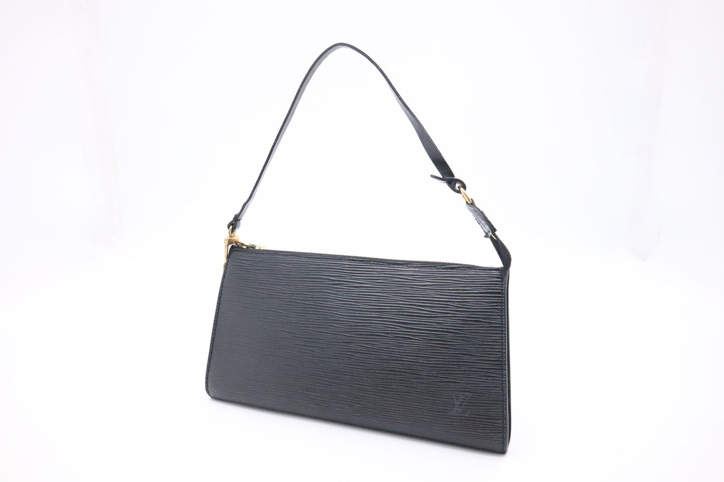 Louis Vuitton Pochette Accessoires in Black Epi Leather