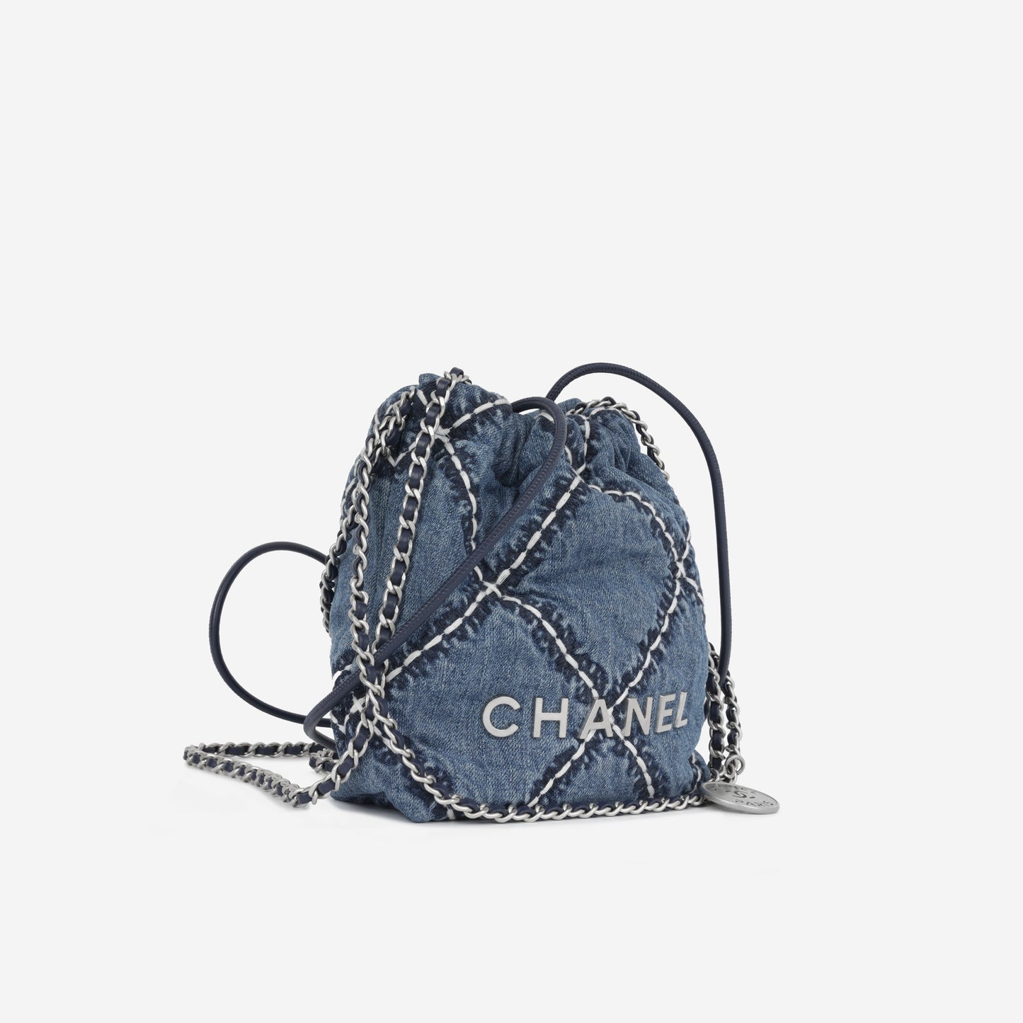 Chanel 22 Mini Handbag - Blue Denim