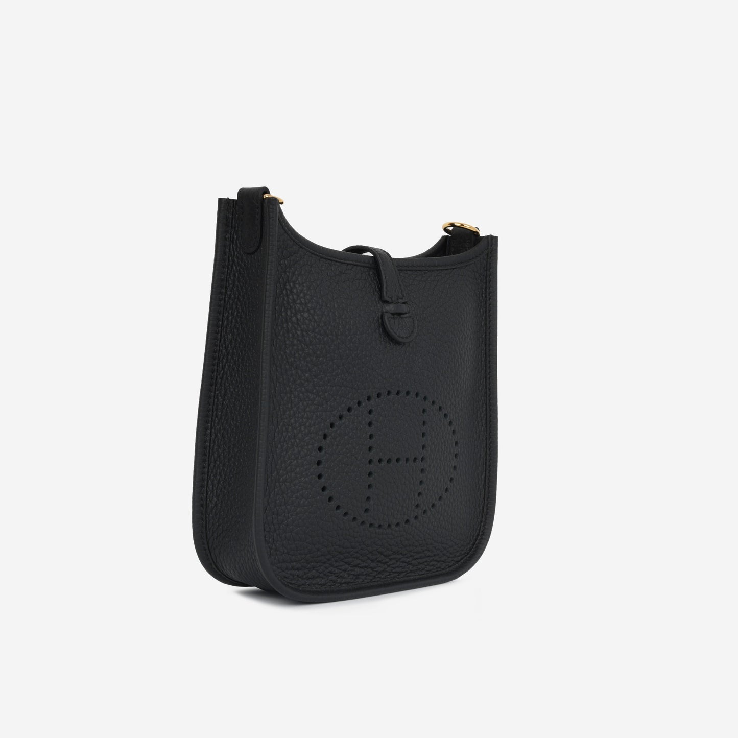 Hermès Mini Evelyne 16 - Black Clemence | Gold Hardware