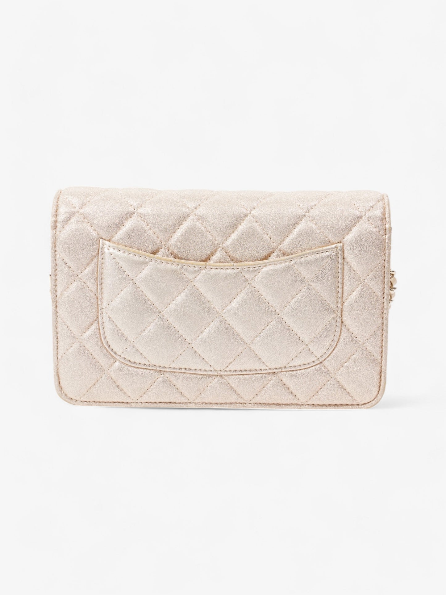 Chanel Wallet On Chain Light Gold Lambskin Leather