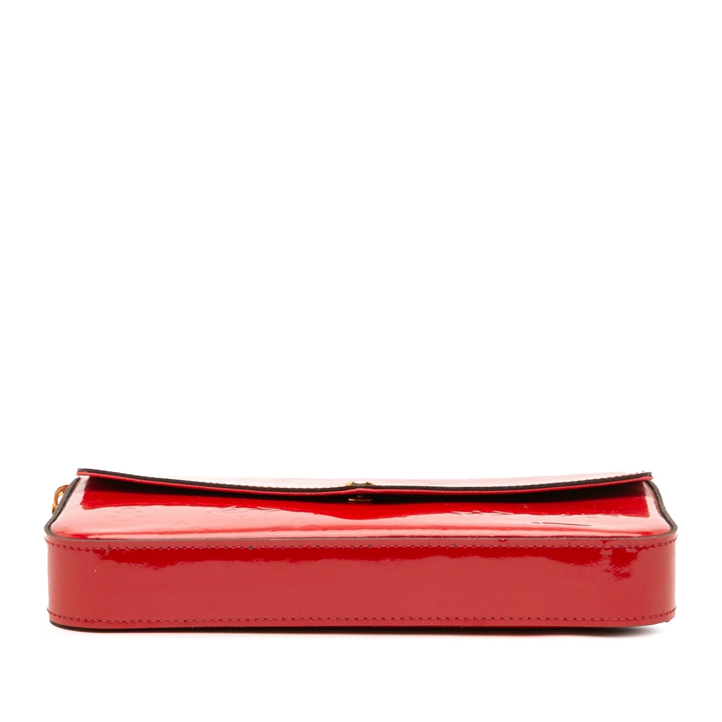 Red Louis Vuitton Monogram Vernis Pochette Felicie Crossbody Bag