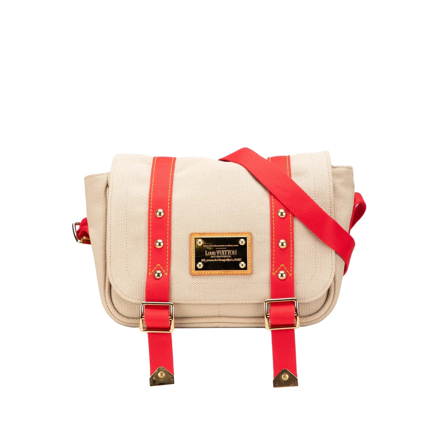 Brown Louis Vuitton Antigua Besace PM Crossbody Bag