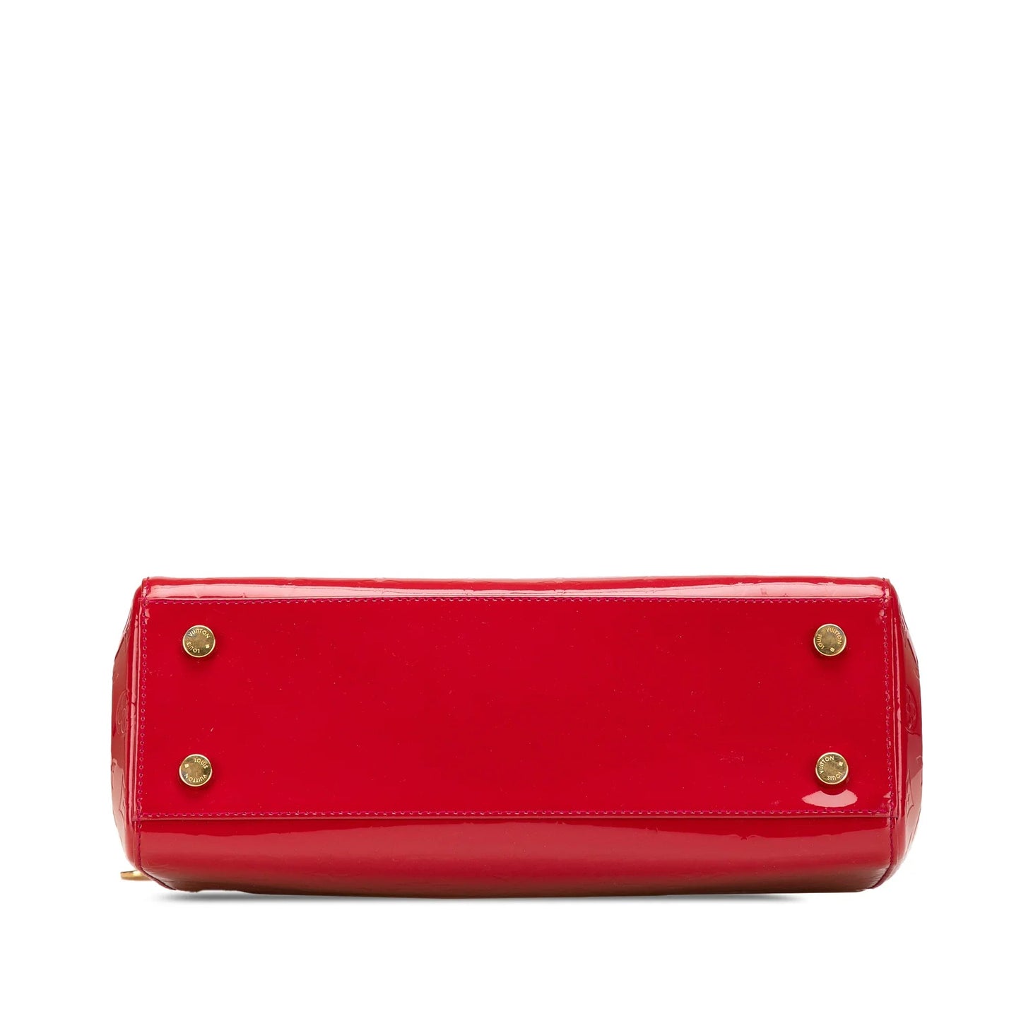 Red Louis Vuitton Monogram Vernis Brea MM Satchel