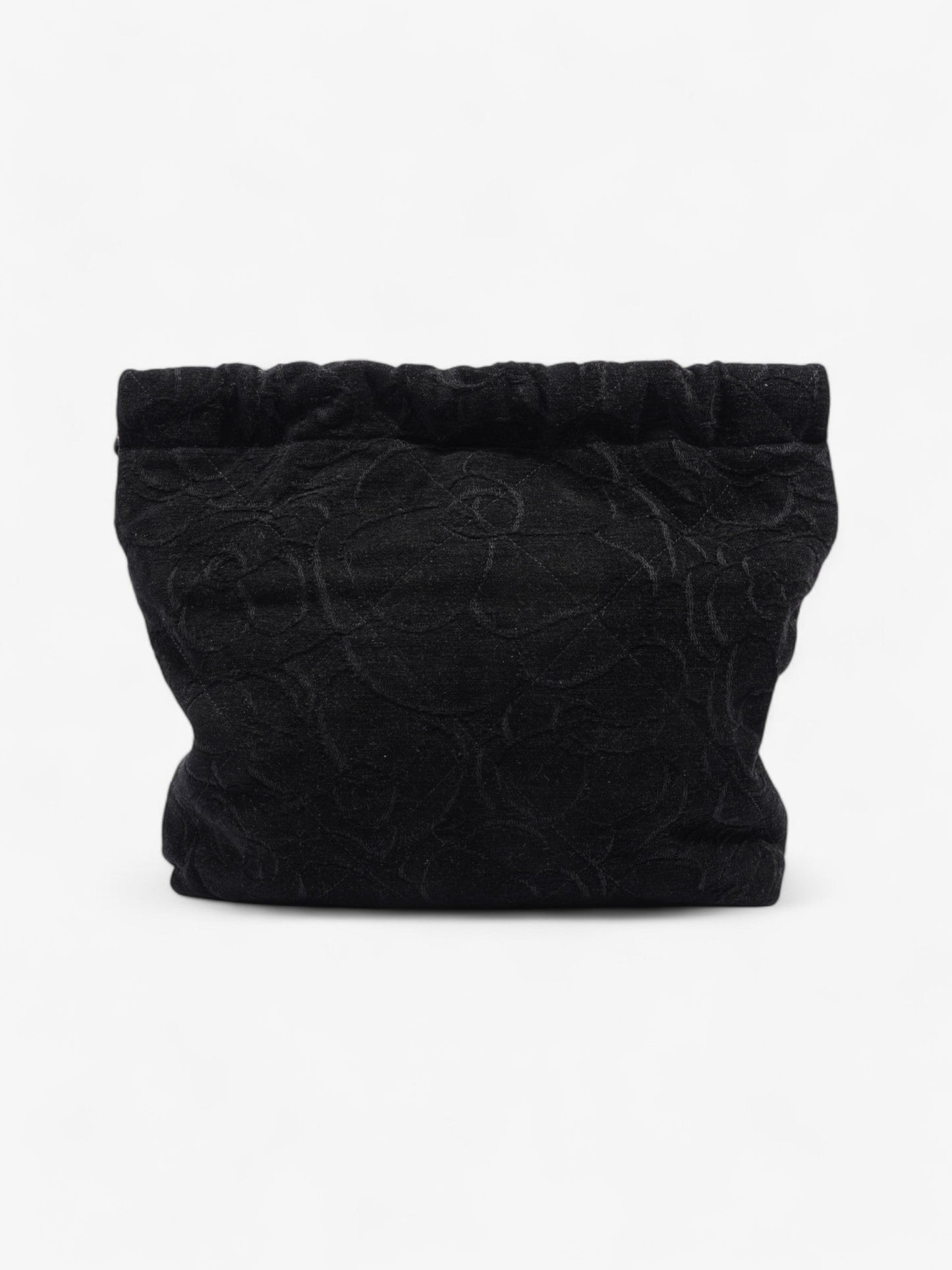 Chanel 22 Chain Black Denim Medium