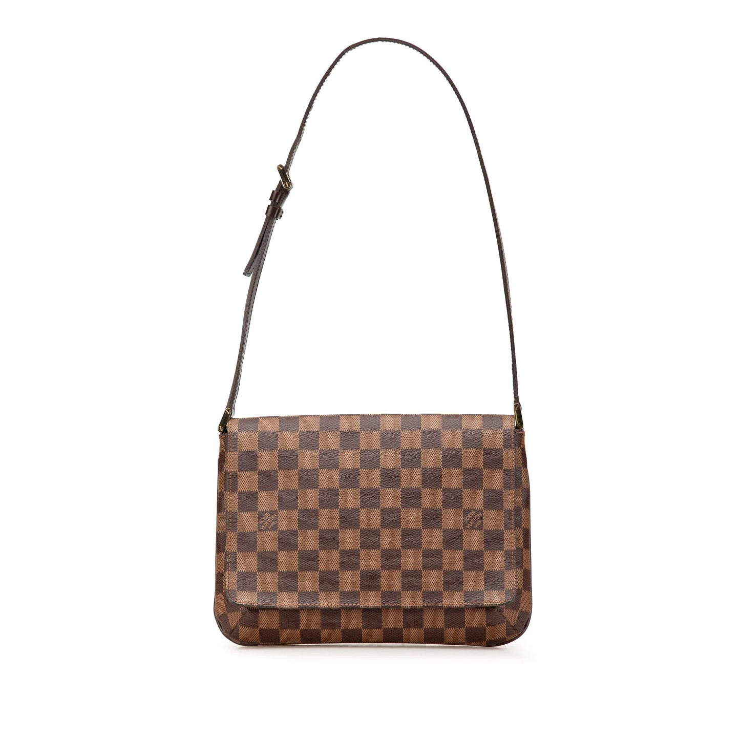 Brown Louis Vuitton Damier Ebene Mtte Tango Short Strap Shoulder Bag