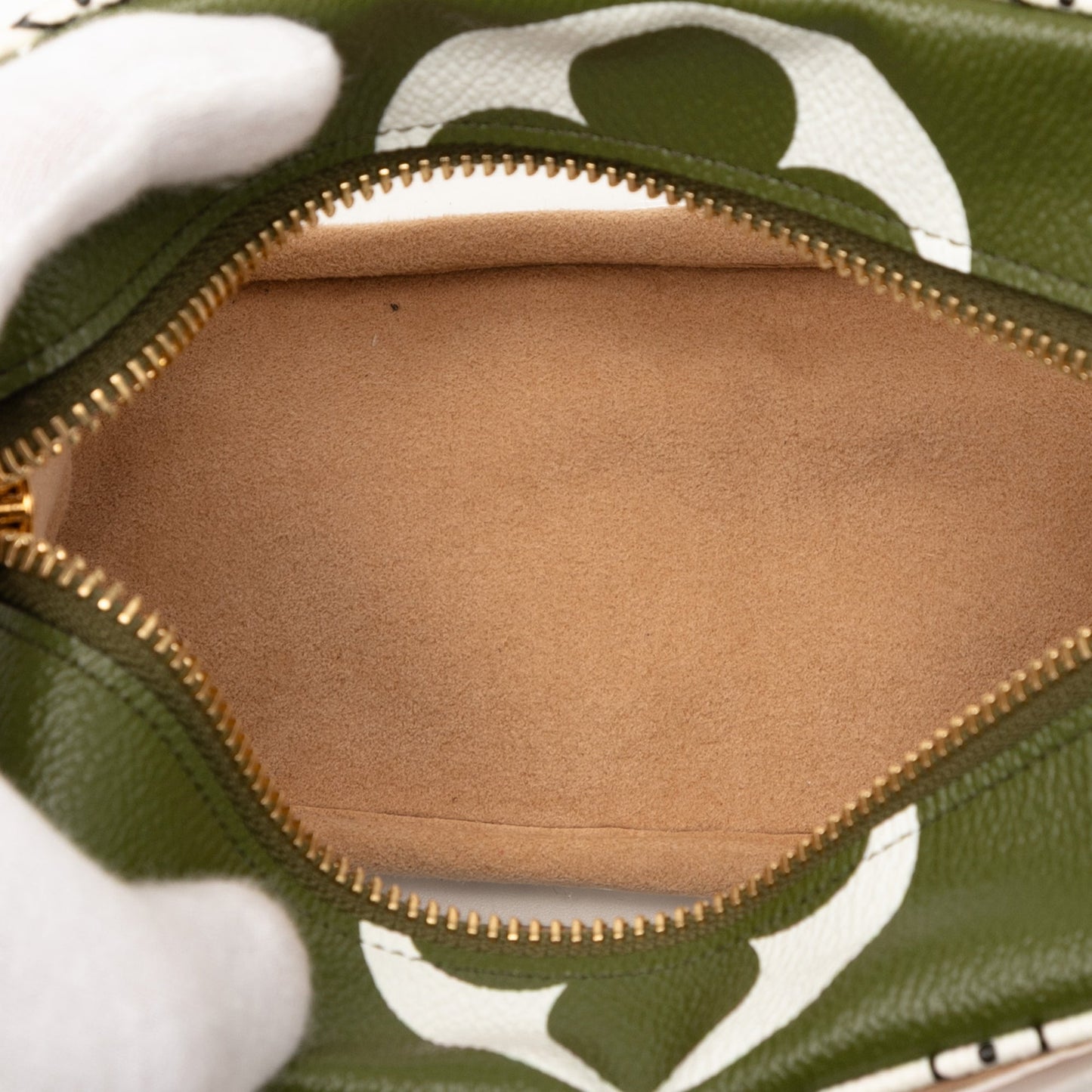 Green Louis Vuitton Monogram Giant Jungle Beach Pouch Shoulder Bag