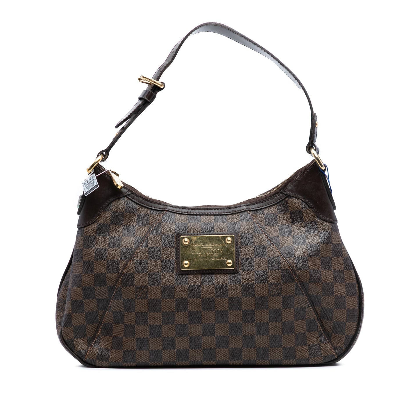 Brown Louis Vuitton Damier Ebene Thames GM Shoulder Bag