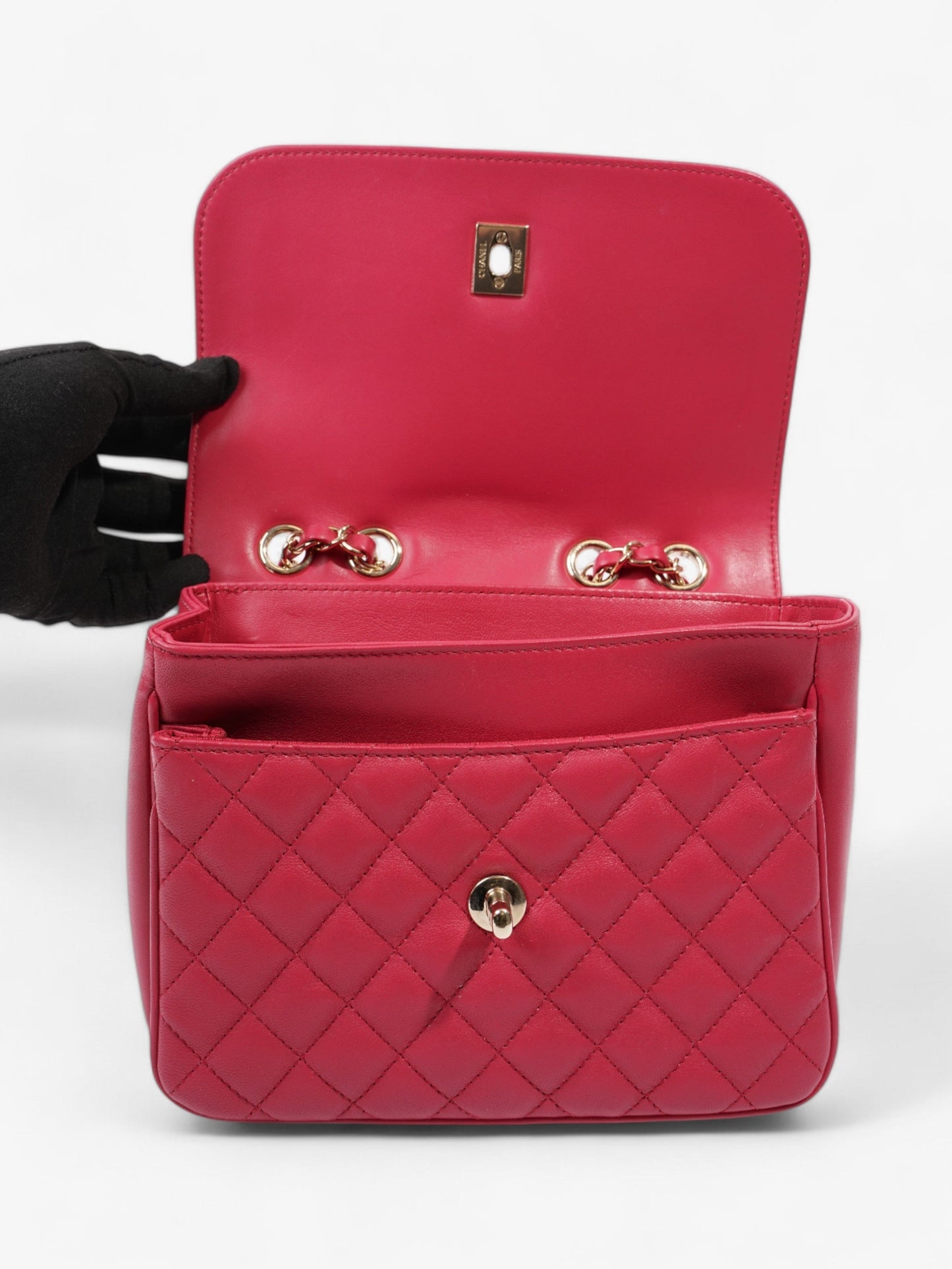 Chanel Lovely Day Pink Lambskin Leather Small