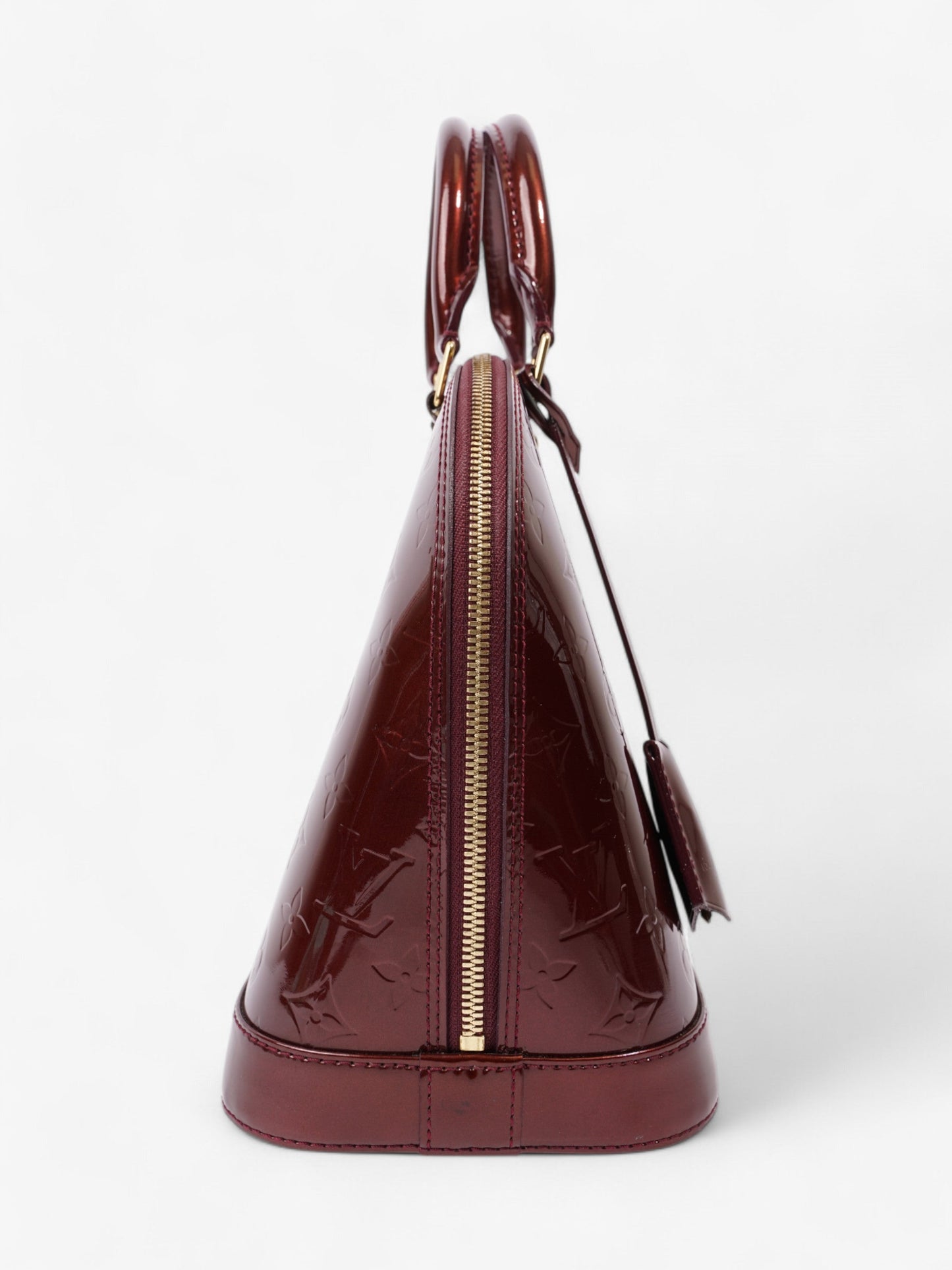 Louis Vuitton Alma Monogram Vernis / Amarante Vernis Leather PM