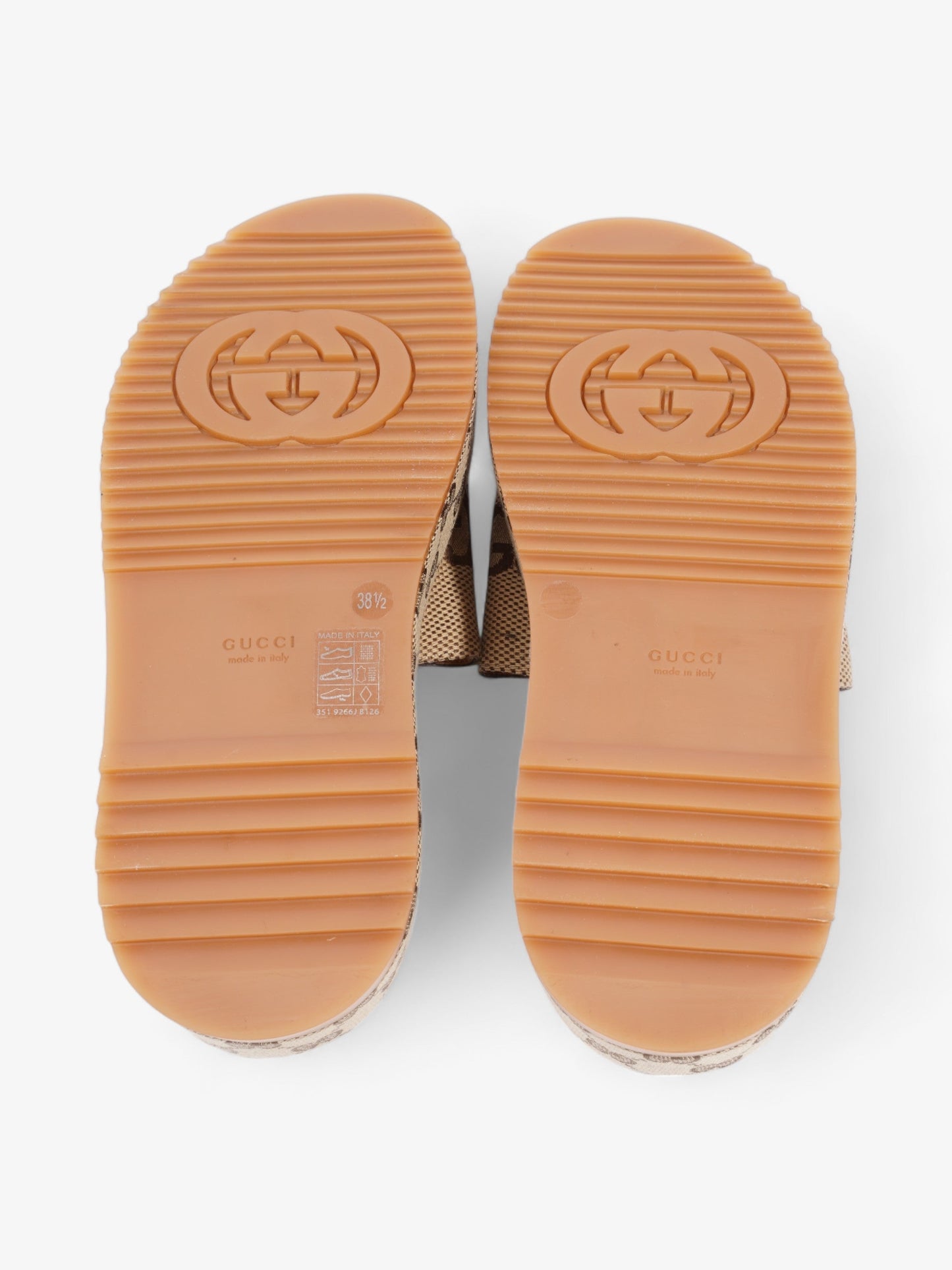 Gucci GG Platform Slide GG Supreme Canvas EU 38.5 UK 5.5