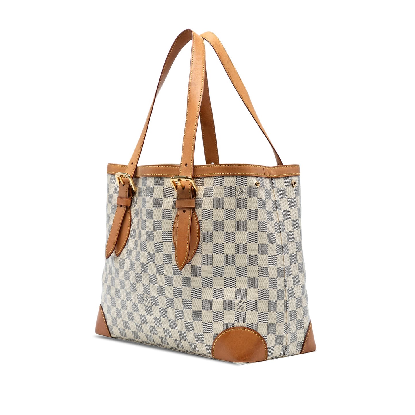 White Louis Vuitton Damier Azur Hampstead MM Tote Bag