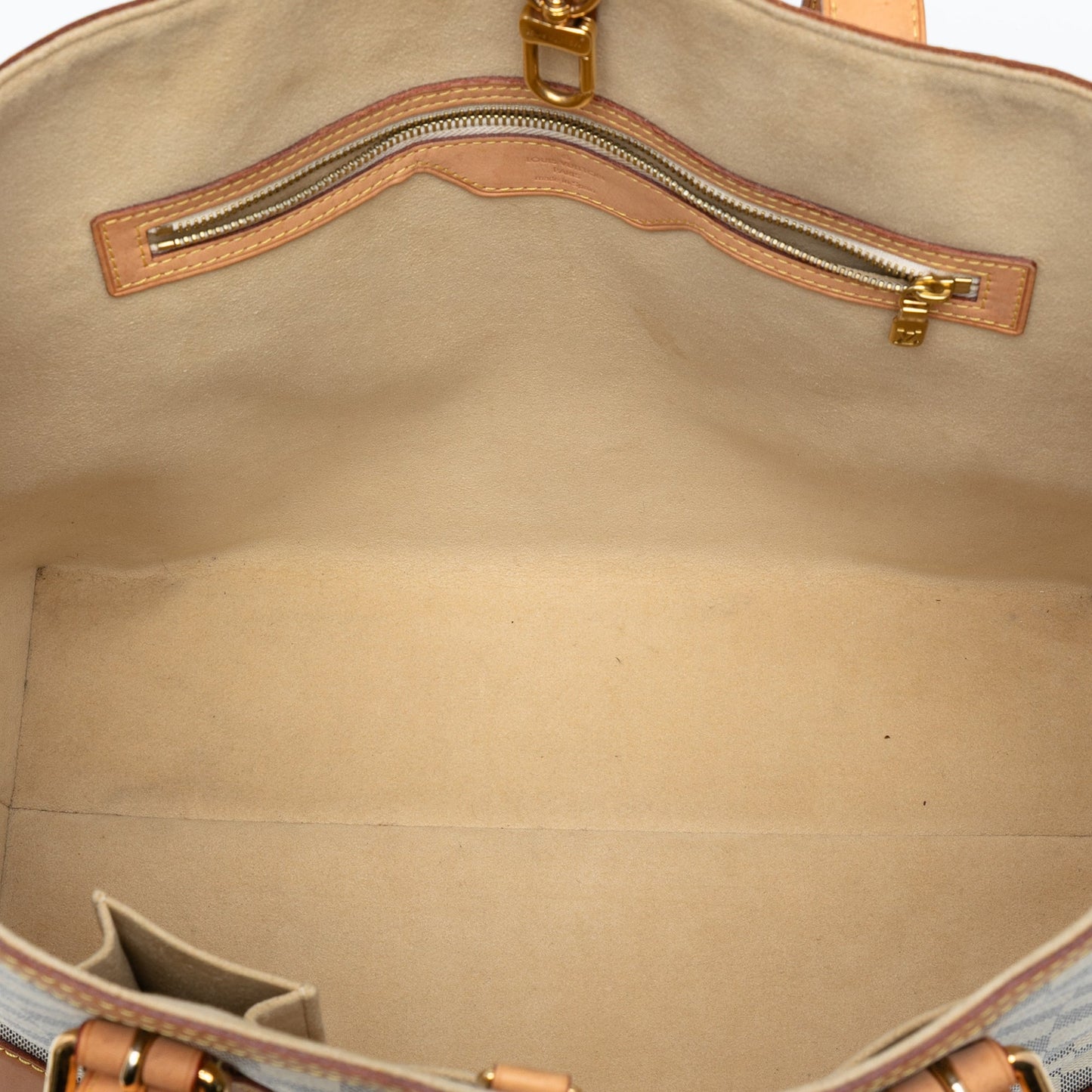 White Louis Vuitton Damier Azur Hampstead MM Tote Bag