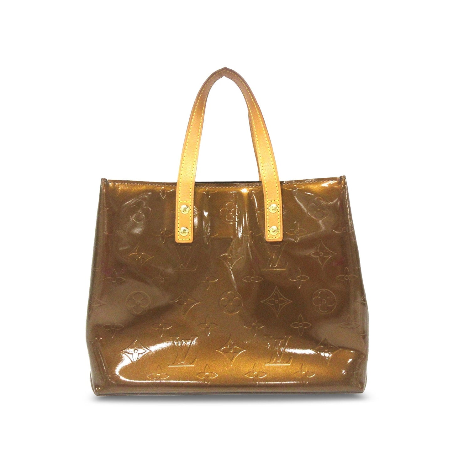 Brown Louis Vuitton Monogram Vernis Reade PM HandBag