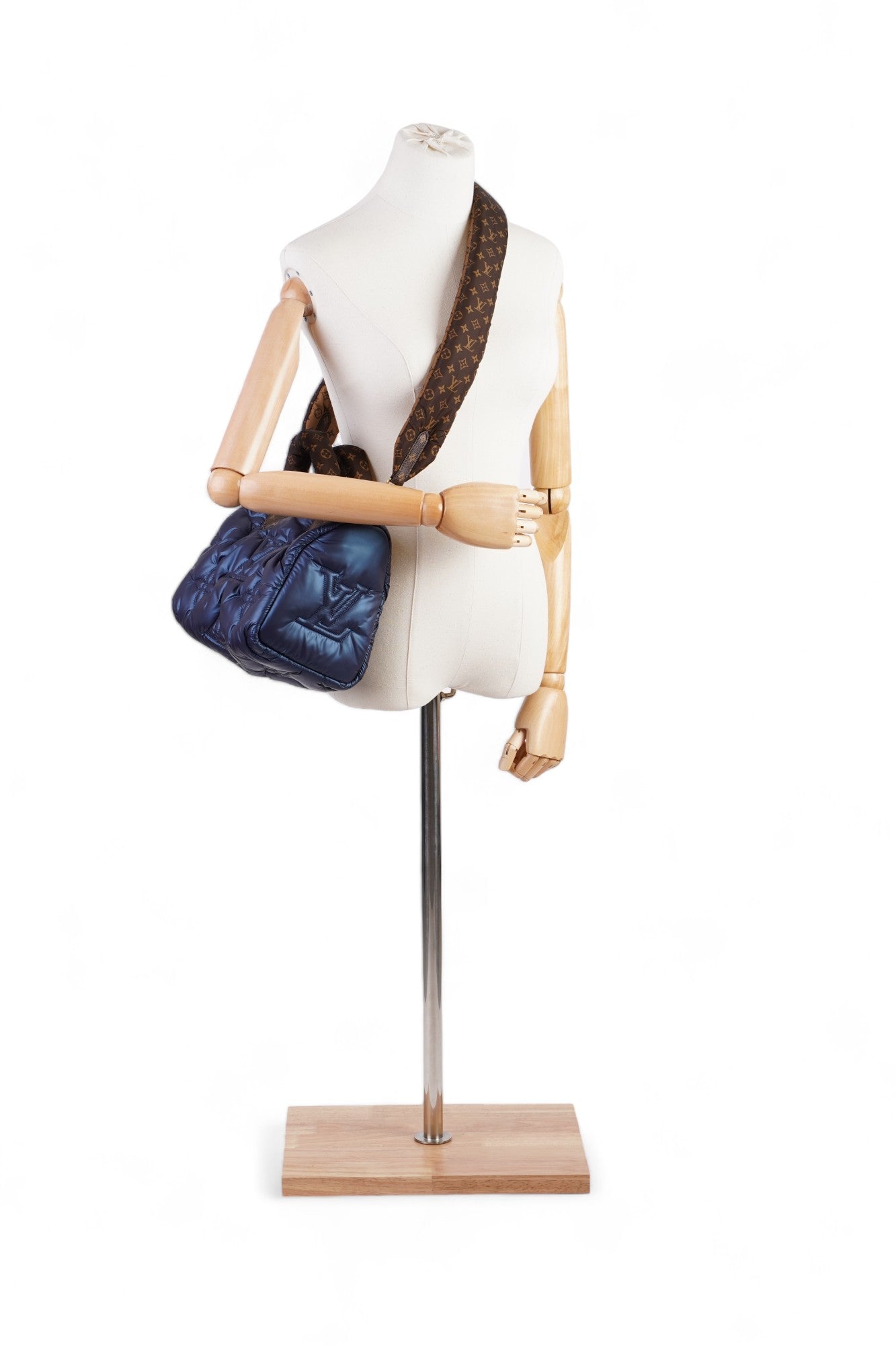 Louis Vuitton Pillow Speedy Bandouliere Navy Blue / Monogram Nylon 25