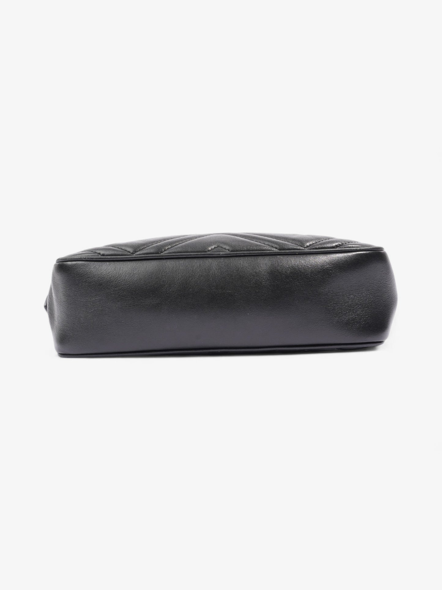 Gucci Marmont Zip Black Matelasse Leather Small