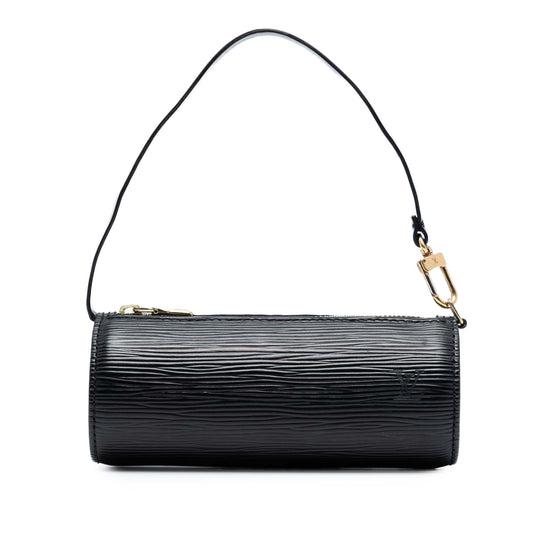 Black Louis Vuitton Epi Pochette Papillon Handbag