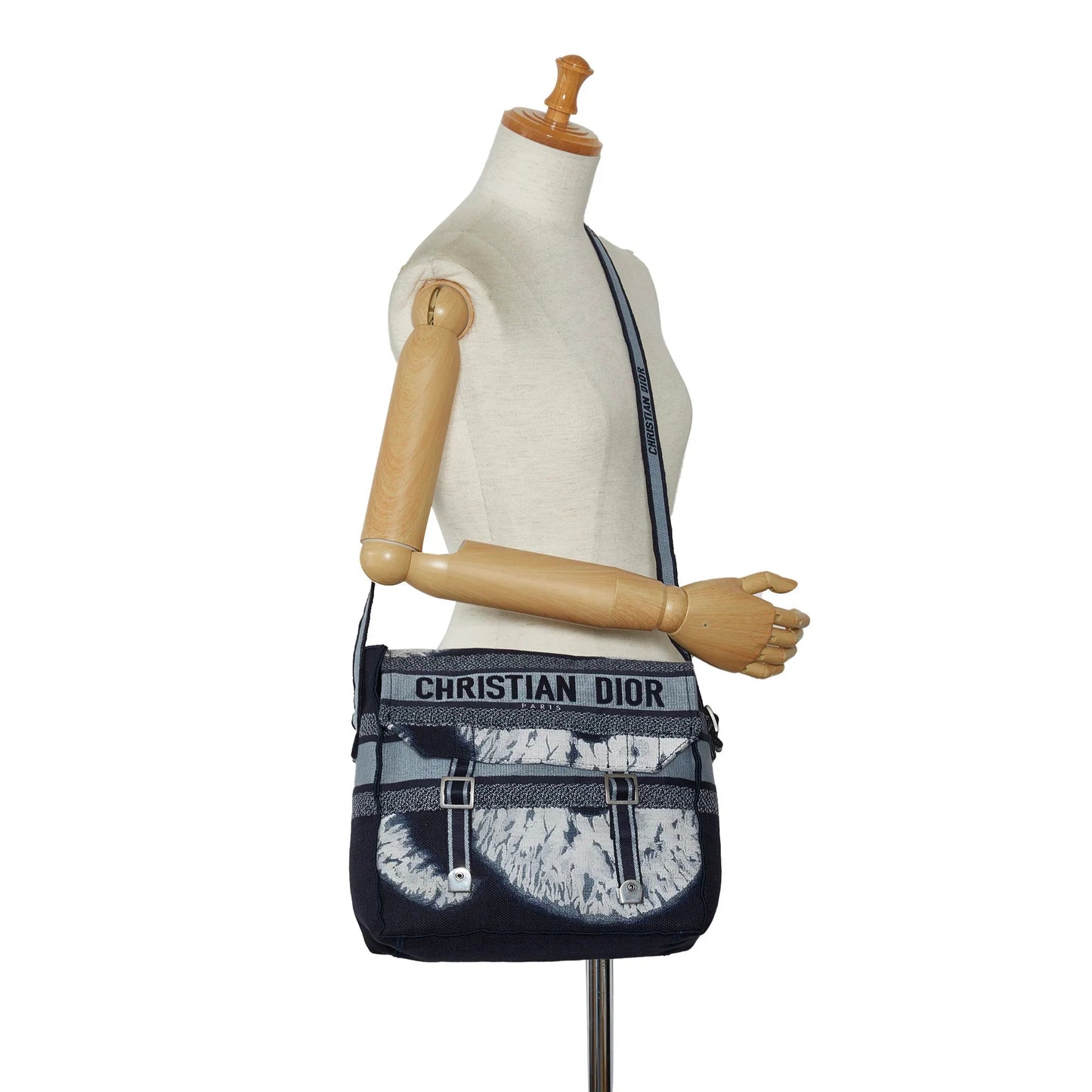 Blue Dior Tie Dye Diorcamp Messenger Bag