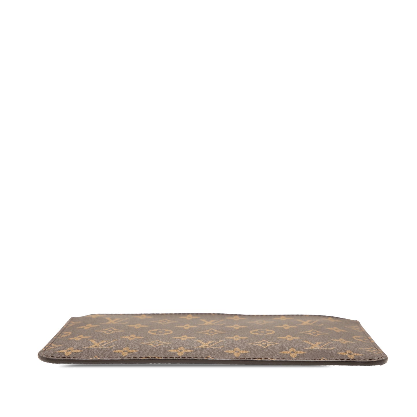 Brown Louis Vuitton Monogram Neverfull Pouch