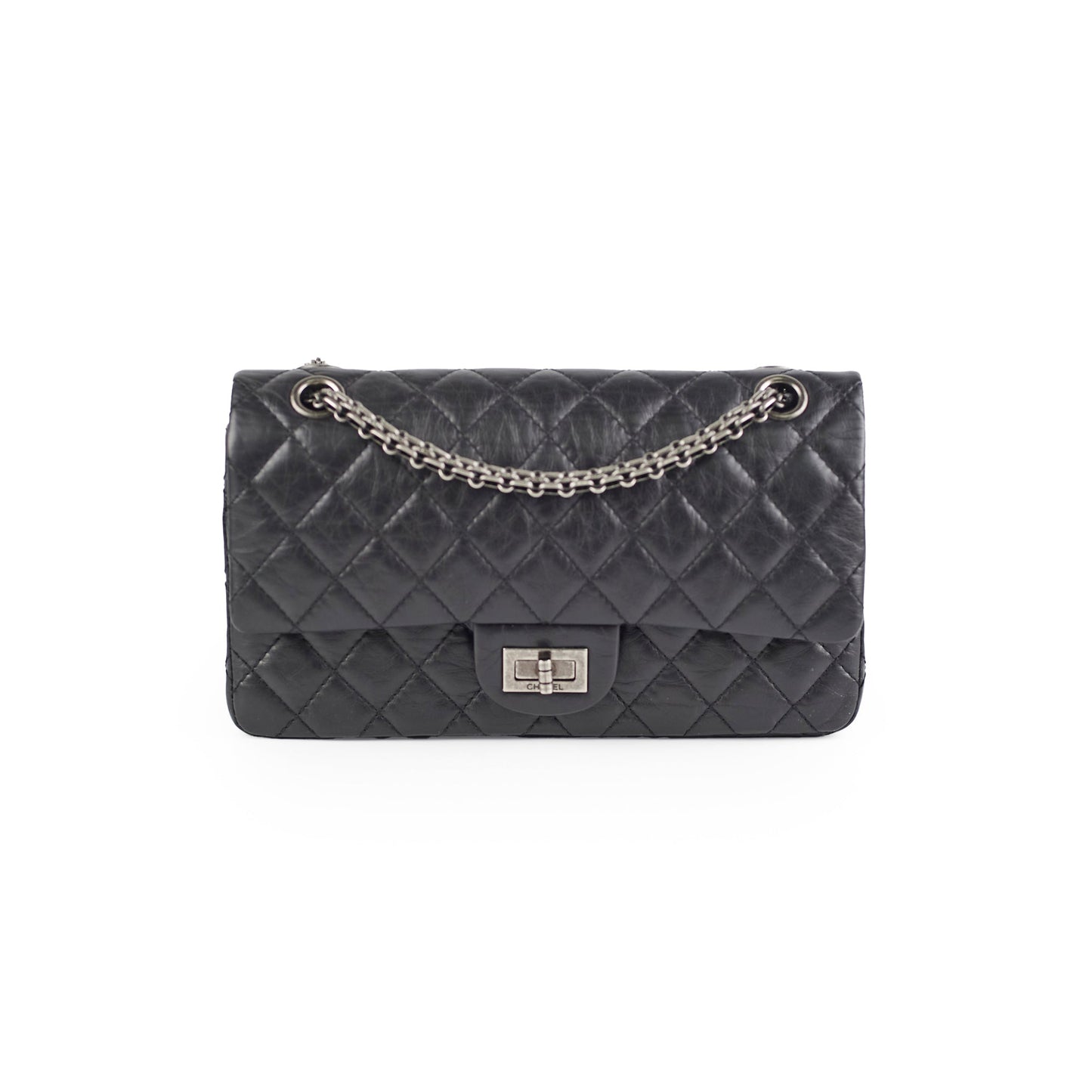 HOLD CV Chanel Reissue 225 Calfskin Black