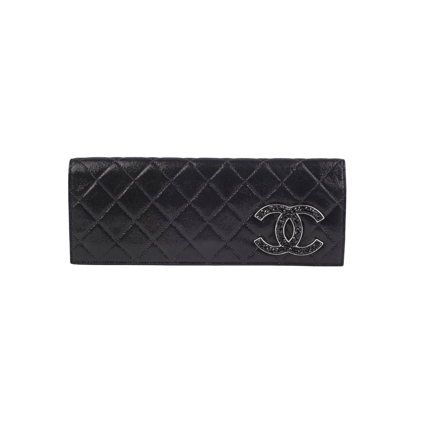 Chanel Fabric Crystal CC Clutch
