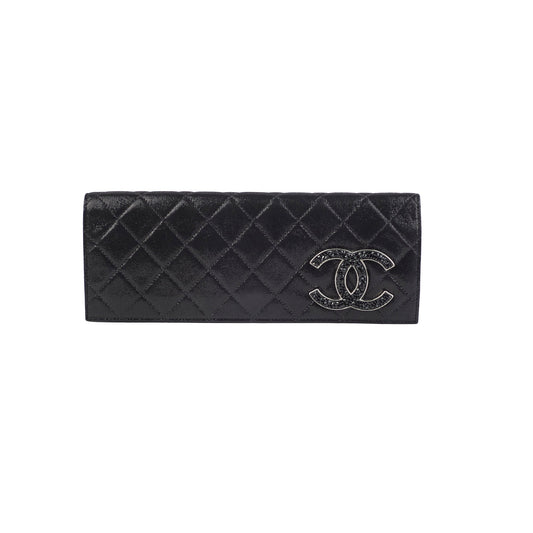 Chanel Fabric Crystal CC Clutch