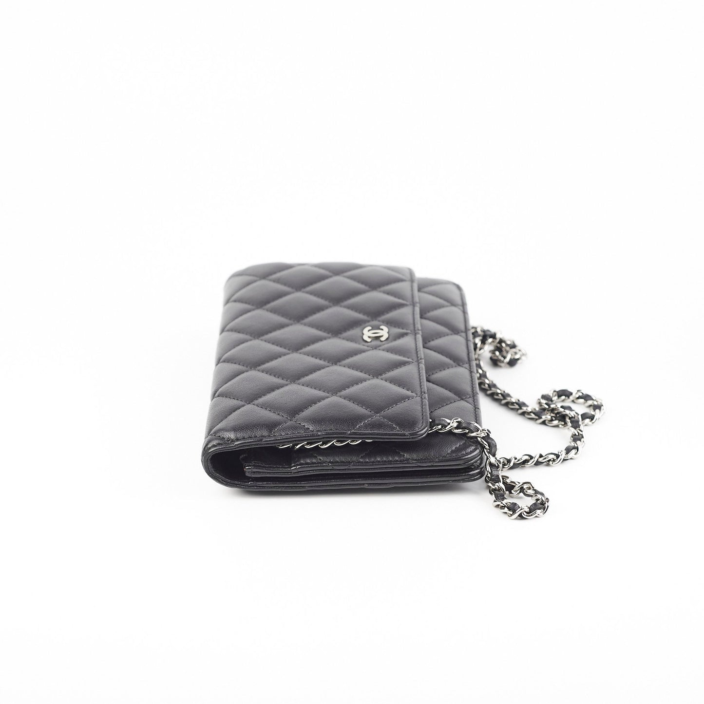 Chanel Lambskin Black Wallet On Chain WOC