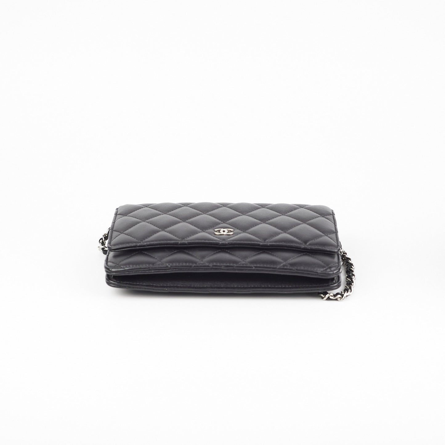 Chanel Lambskin Black Wallet On Chain WOC