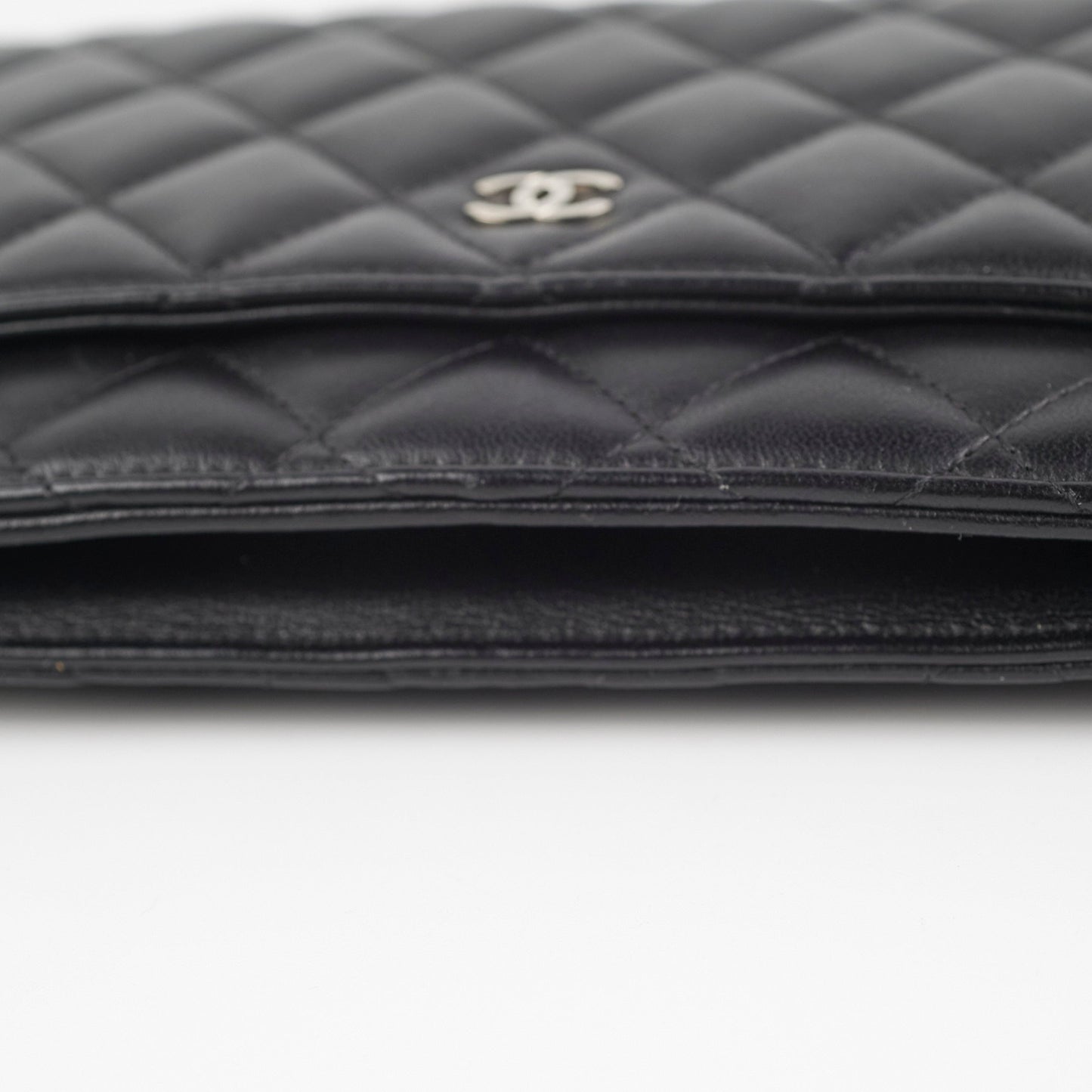 Chanel Lambskin Black Wallet On Chain WOC