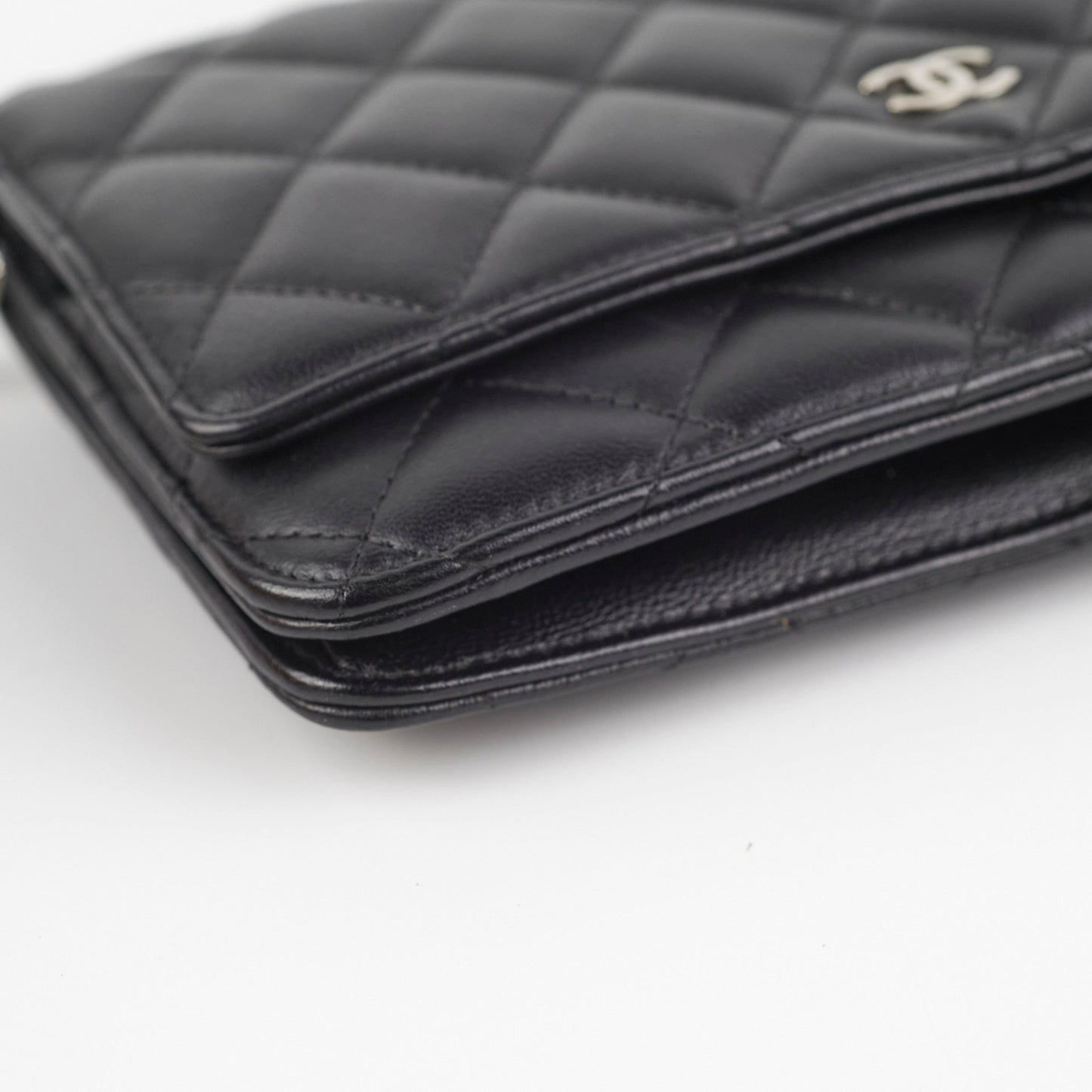 Chanel Lambskin Black Wallet On Chain WOC