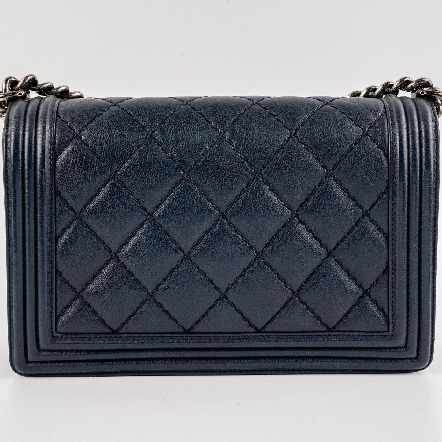 Chanel Boy New Medium lambskin Navy