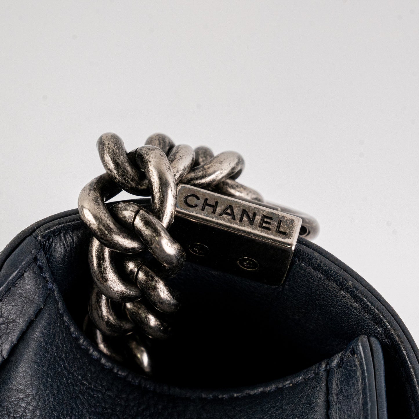 Chanel Boy New Medium lambskin Navy