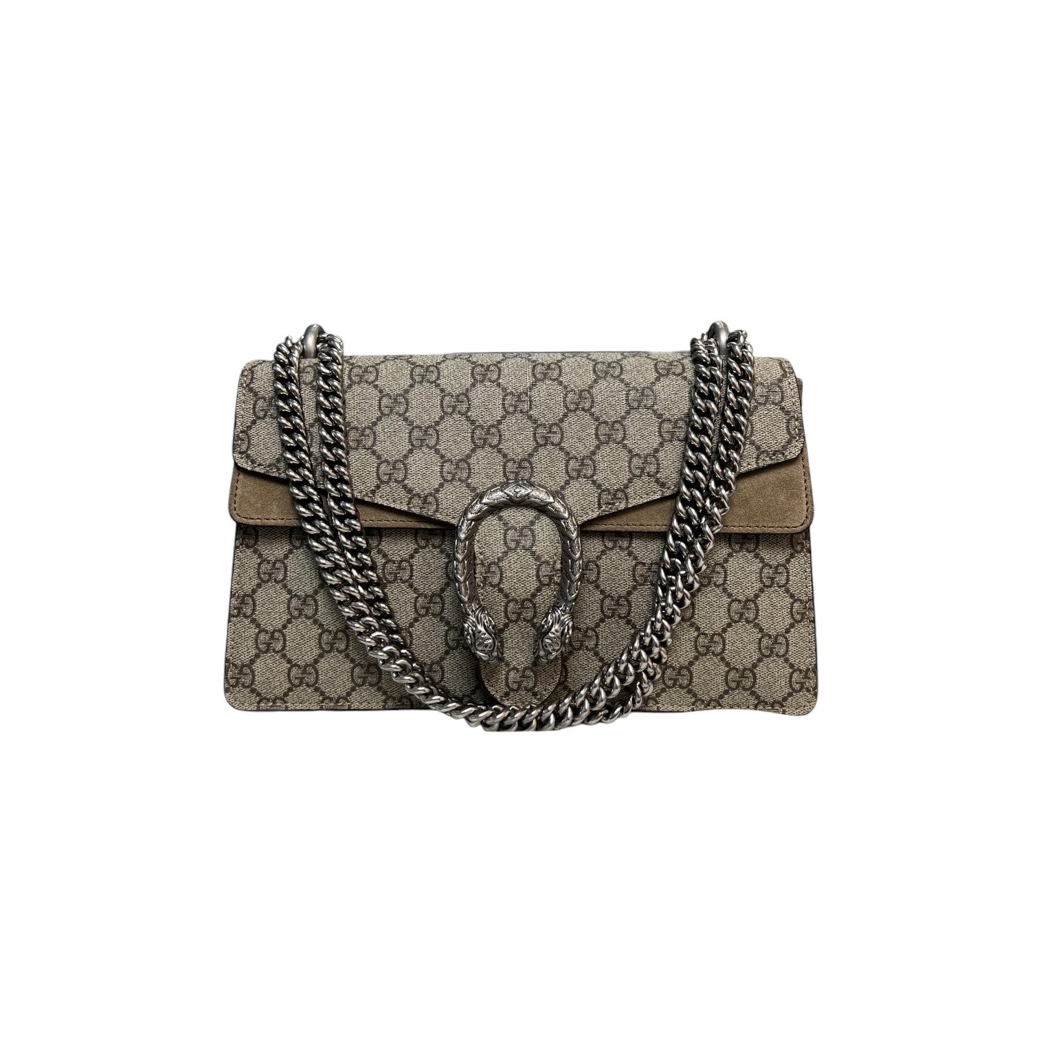 Gucci Monogram Chain Leather Shoulder Bag