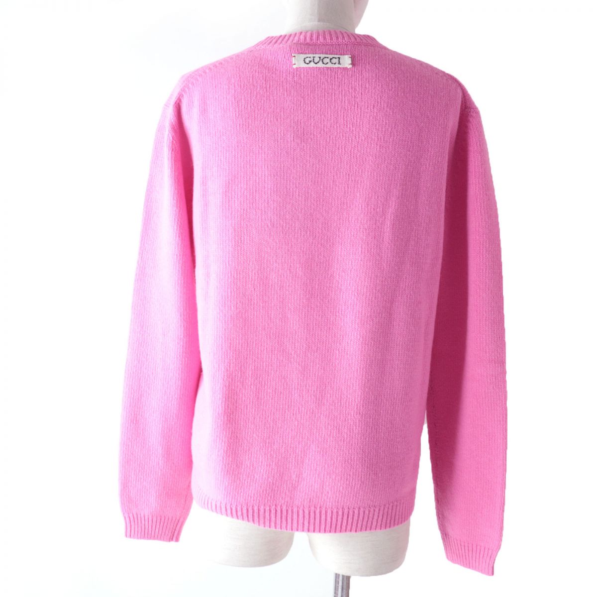GUCCI knit Outer: 100% wool, part: 37% cotton, part: 37% rayon, part: 26% polyester pink Women S