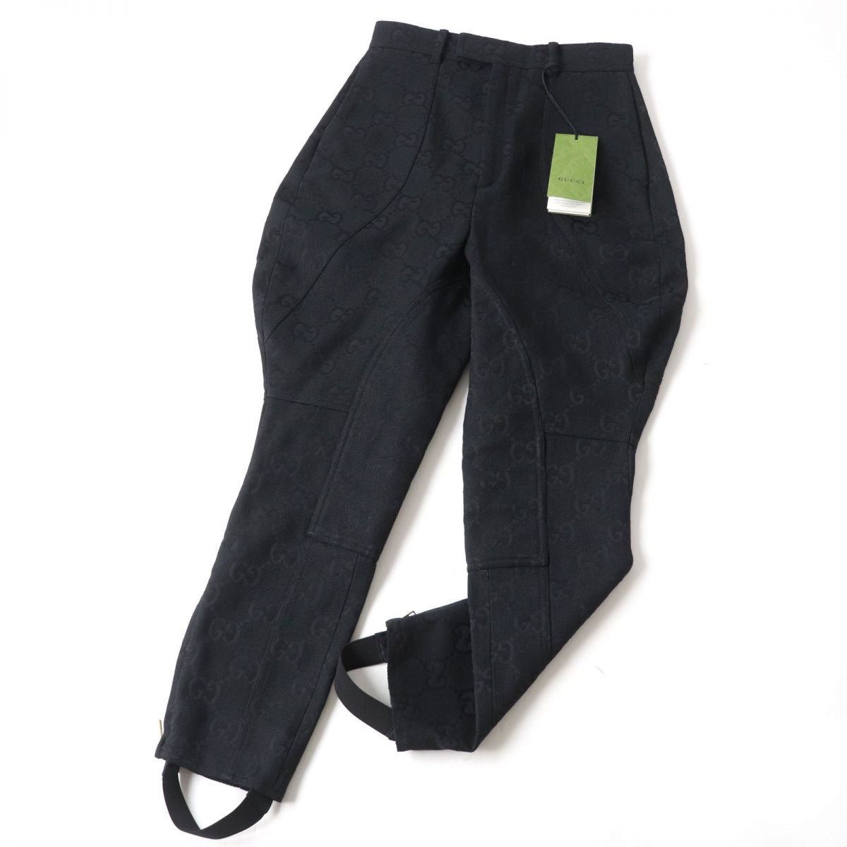 GUCCI Pants Main: 70% cotton, Main: 30% polyester black Women 40