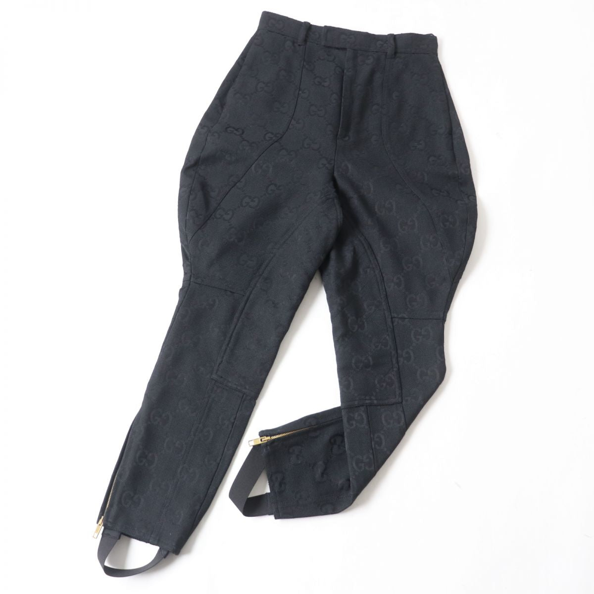 GUCCI Pants Main: 70% cotton, Main: 30% polyester black Women 36