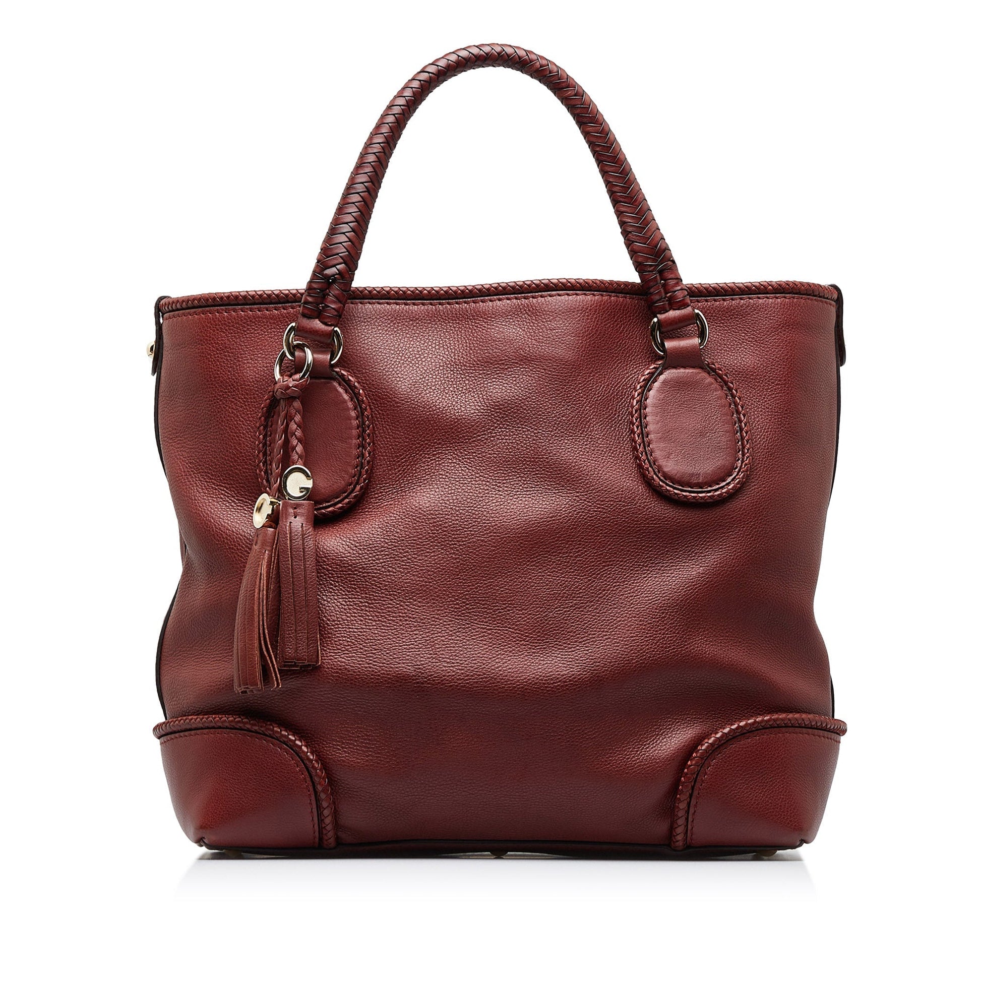 Gucci Red Leather Tote Style 5