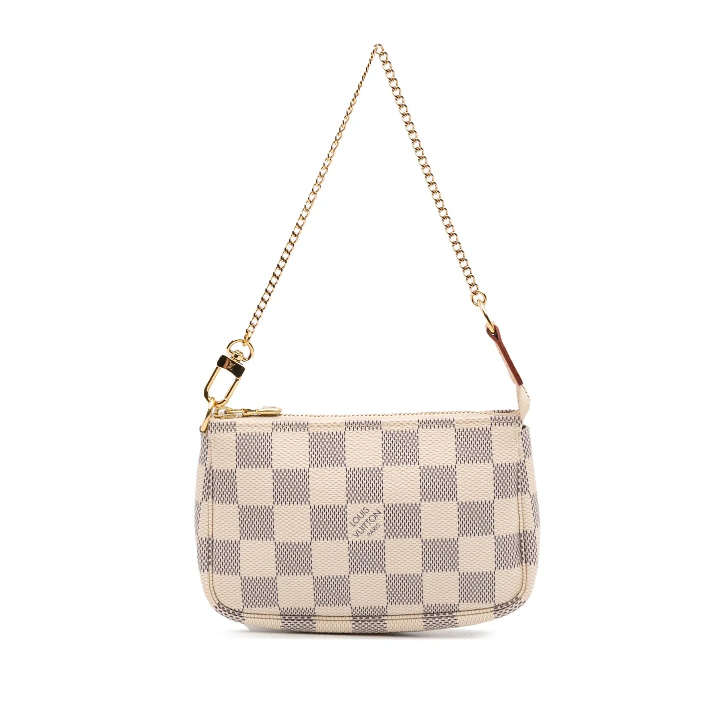White Louis Vuitton Damier Azur Mini Pochette Accessoires Handbag
