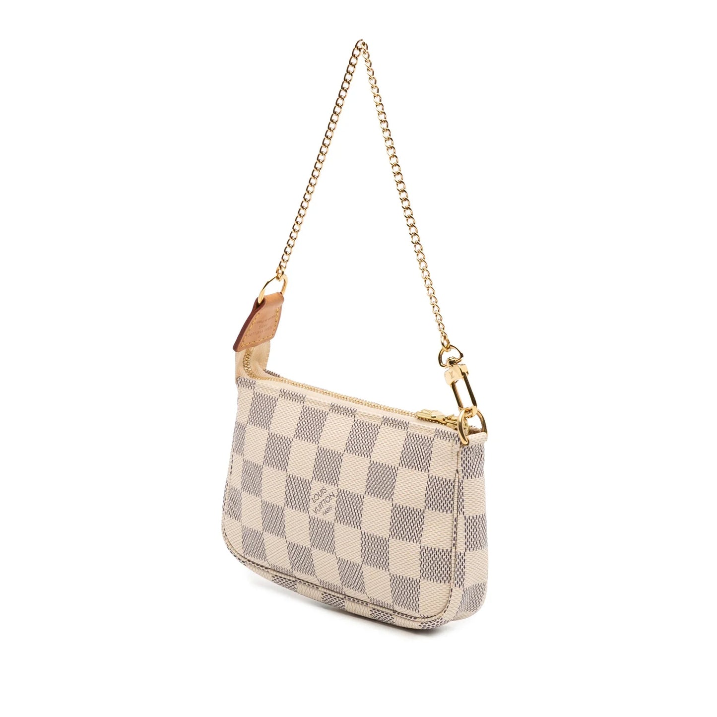 White Louis Vuitton Damier Azur Mini Pochette Accessoires Handbag