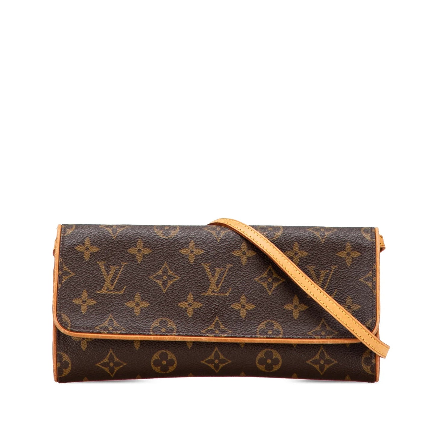 Brown Louis Vuitton Monogram Pochette Twin GM Crossbody Bag