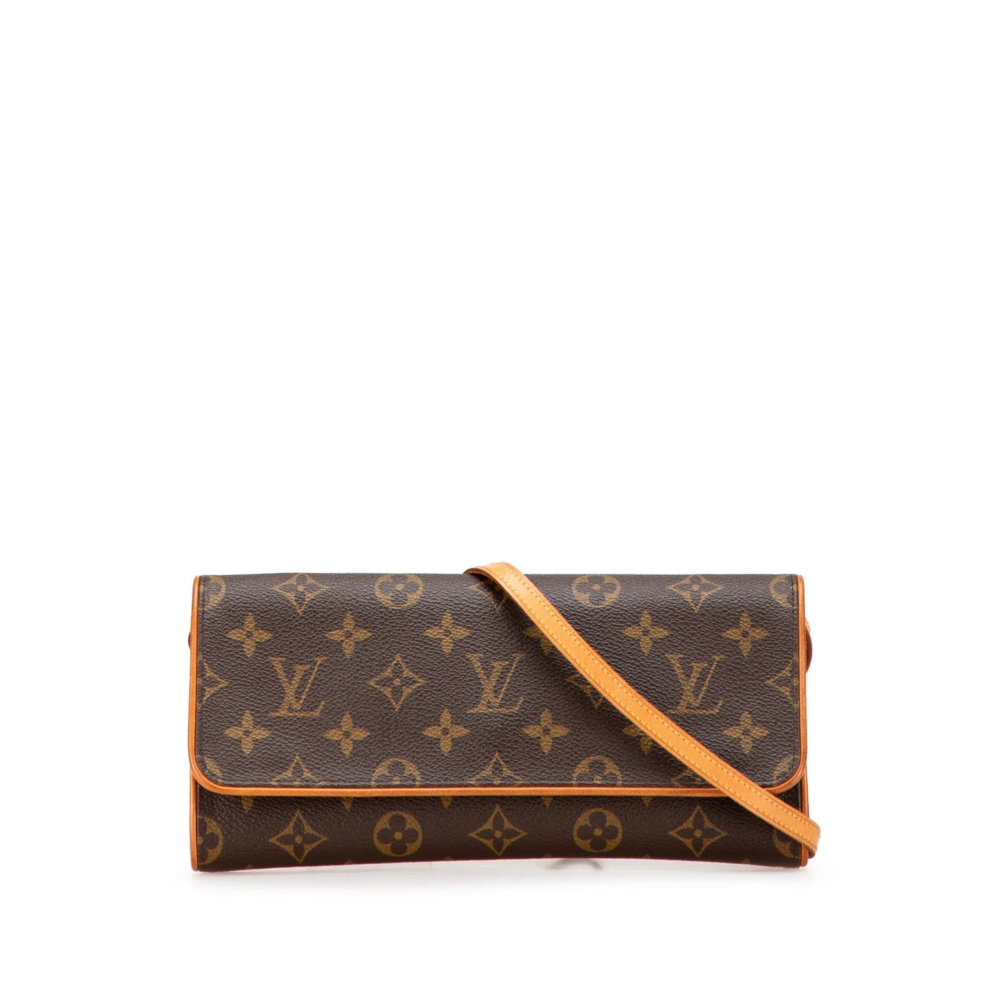 Brown Louis Vuitton Monogram Pochette Twin GM Crossbody Bag