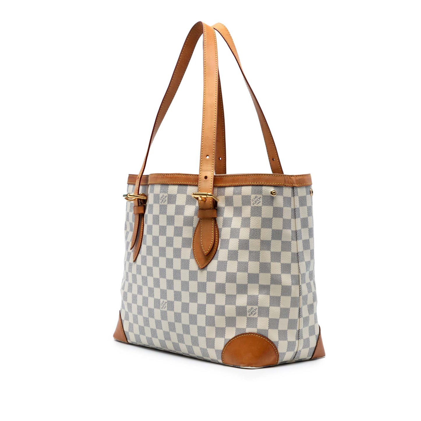 White Louis Vuitton Damier Azur Hampstead MM Tote Bag