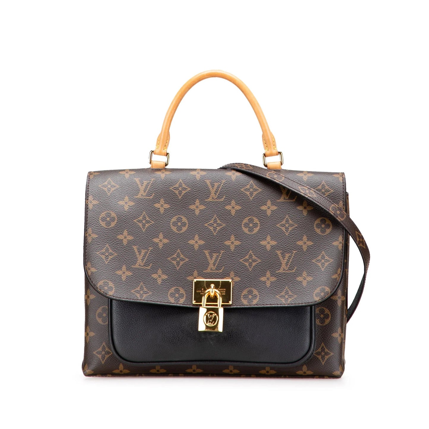 Brown Louis Vuitton Monogram Marignan Satchel